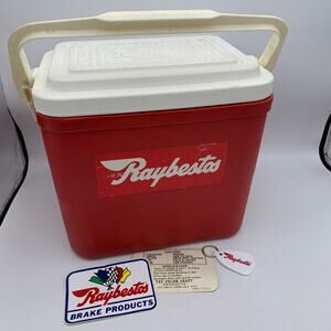 Raybestos 1970-1980s Advertising Cooler, Racing Decals Keychain Lot of 3 items